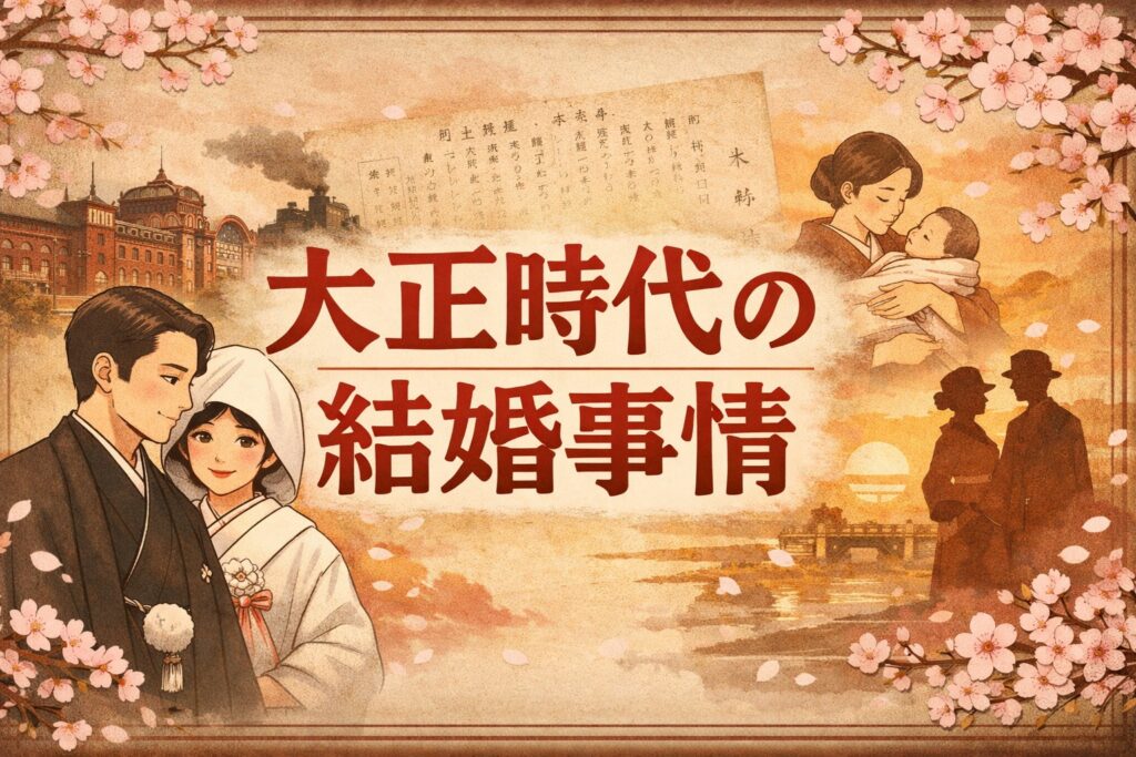 大正時代の結婚年齢は何歳だった？当時の法律と男女差の実態