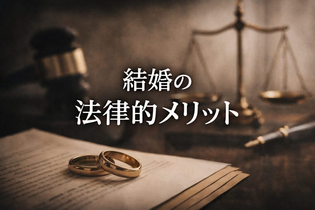 結婚のメリットを法律で確認｜知っておきたい法的効力と注意点